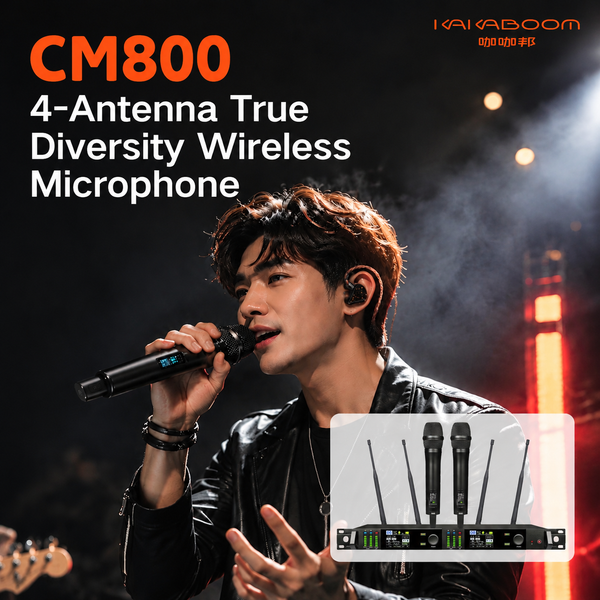 4-Antenna True Diversity Wireless Microphone CM800