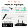 4-Antenna True Diversity Wireless Microphone CM800