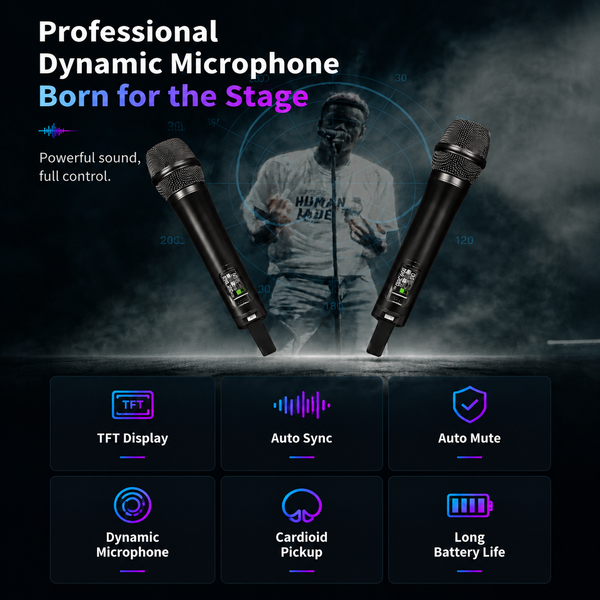 4-Antenna True Diversity Wireless Microphone CM800